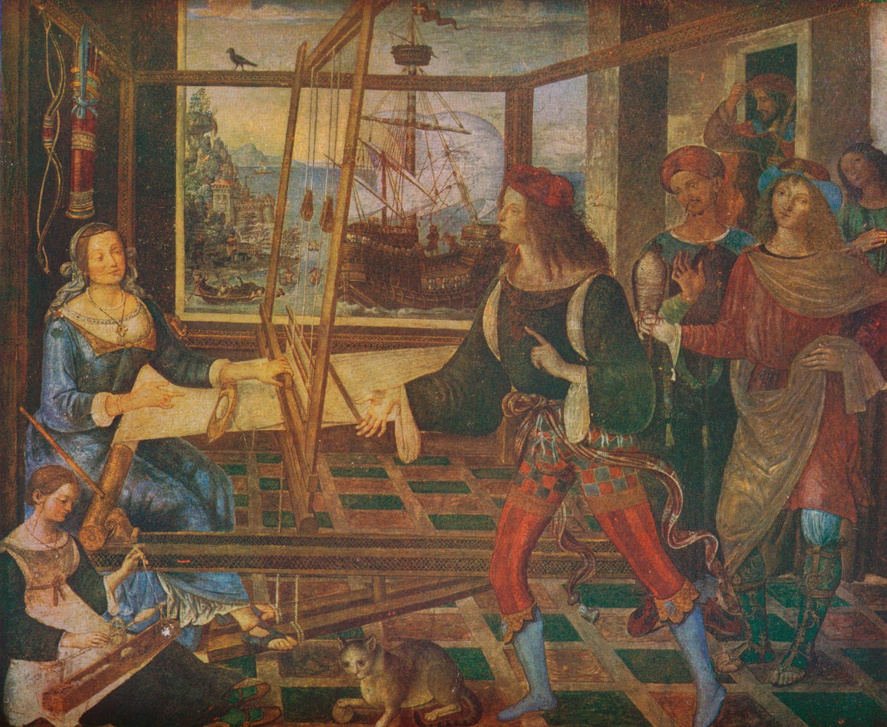 „Odüsszeusz visszatérése”, 1508 alkotó: Bernardino Pinturicchio