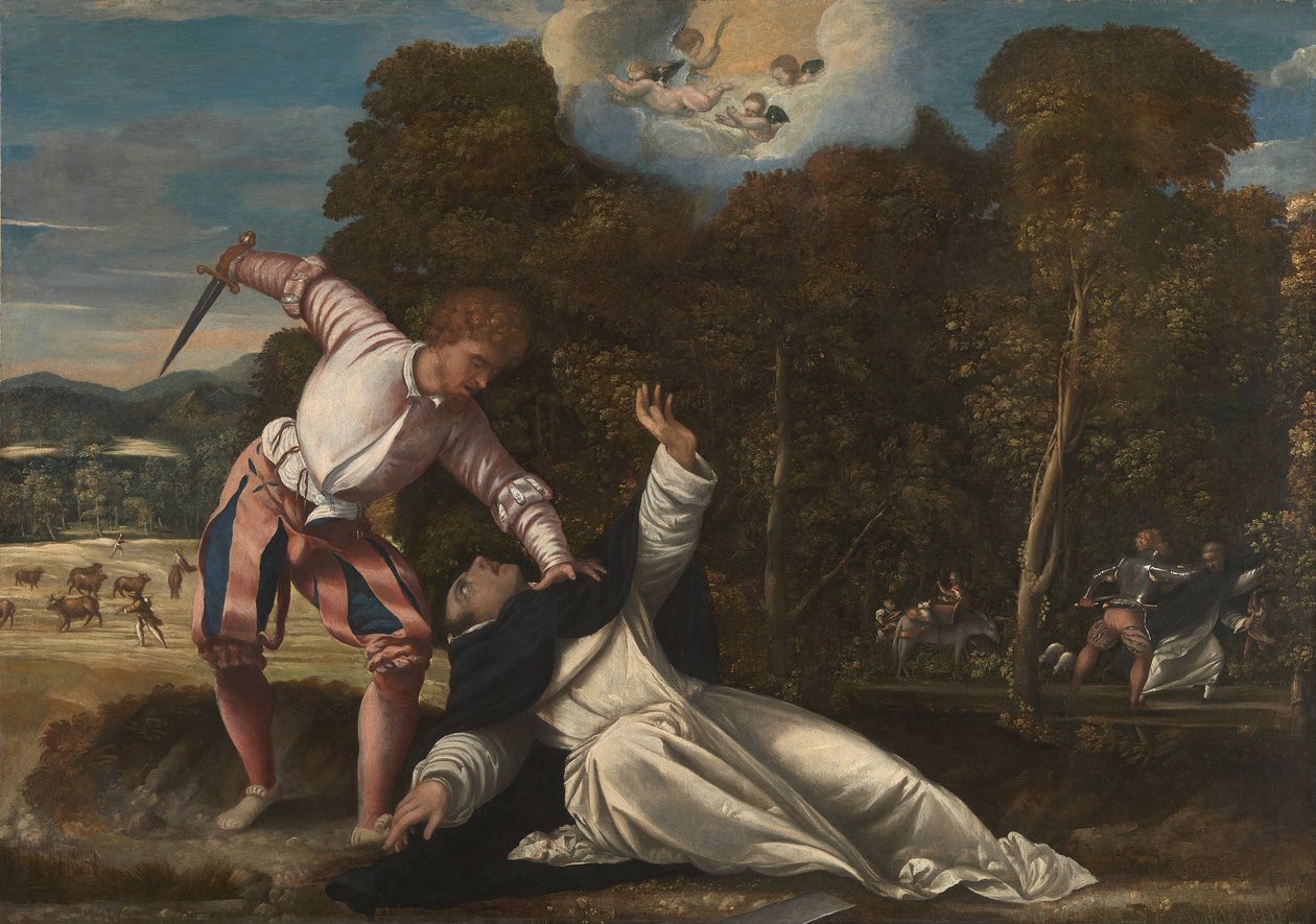 Szent Péter vértanú halála alkotó: Bernardino da Asola