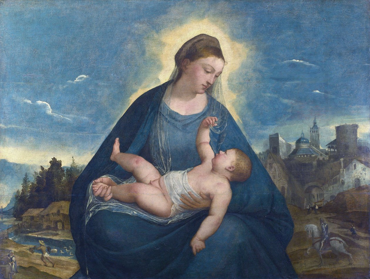 A Madonna és a gyermek alkotó: Bernardino da Asola