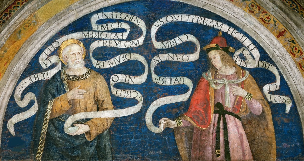 Péter apostol és Jeremiás próféta – Péter apostol és Jeremiás próféta, Pinturicchio, Bernardino, Workshop of (1454-1513). Friss alkotó: Bernardino di Betto (workshop of) Pinturicchio