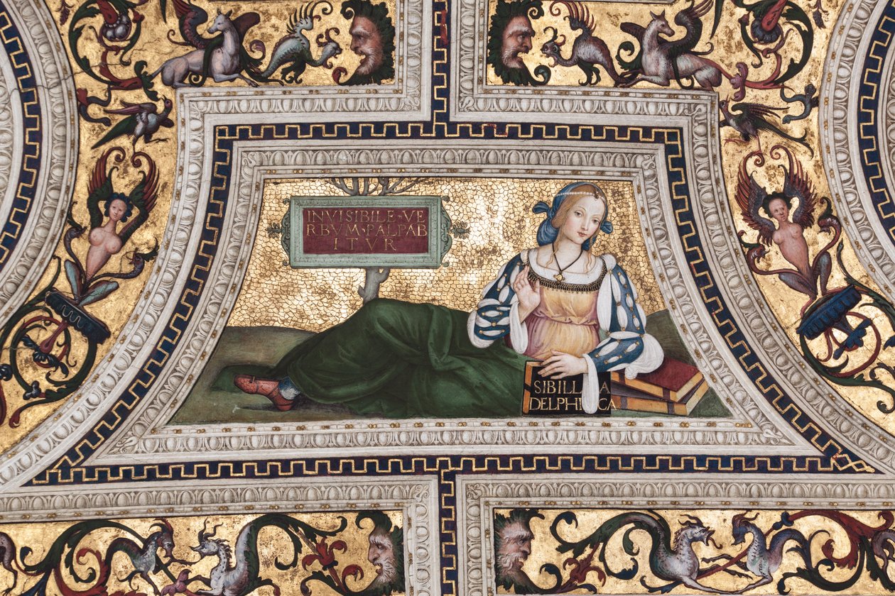 Delphi Szibilla, a Szibilla részlete (freskó alkotó: Bernardino di Betto Pinturicchio