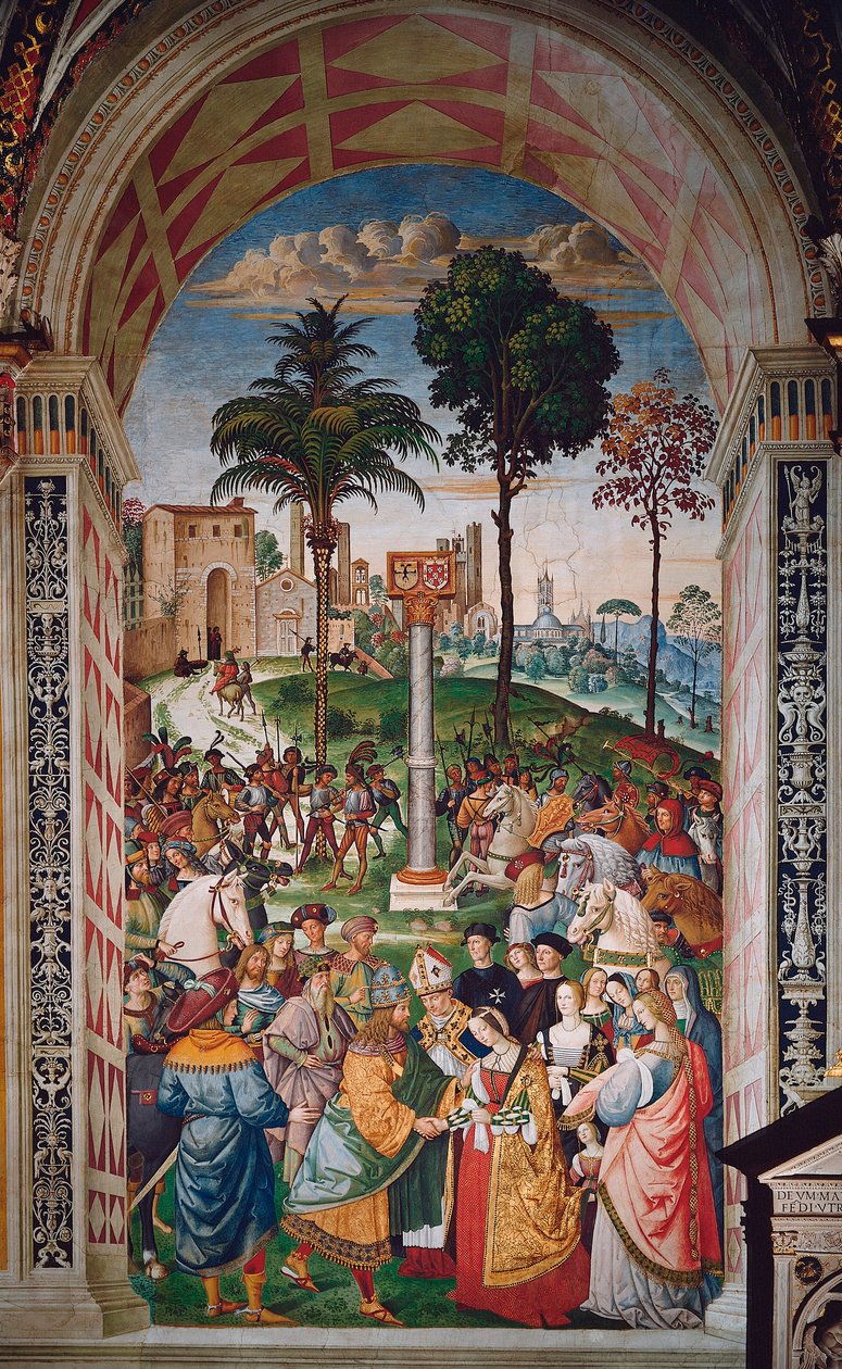Pio (Pius) pápa élete (Enea Silvio Piccolomini alkotó: Bernardino di Betto Pinturicchio