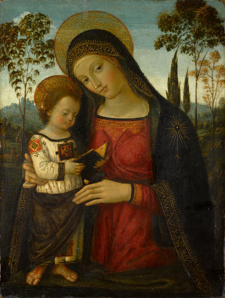 Madonna és gyermeke, 1490-1495 körül (tempera a panelen) alkotó: Bernardino di Betto Pinturicchio