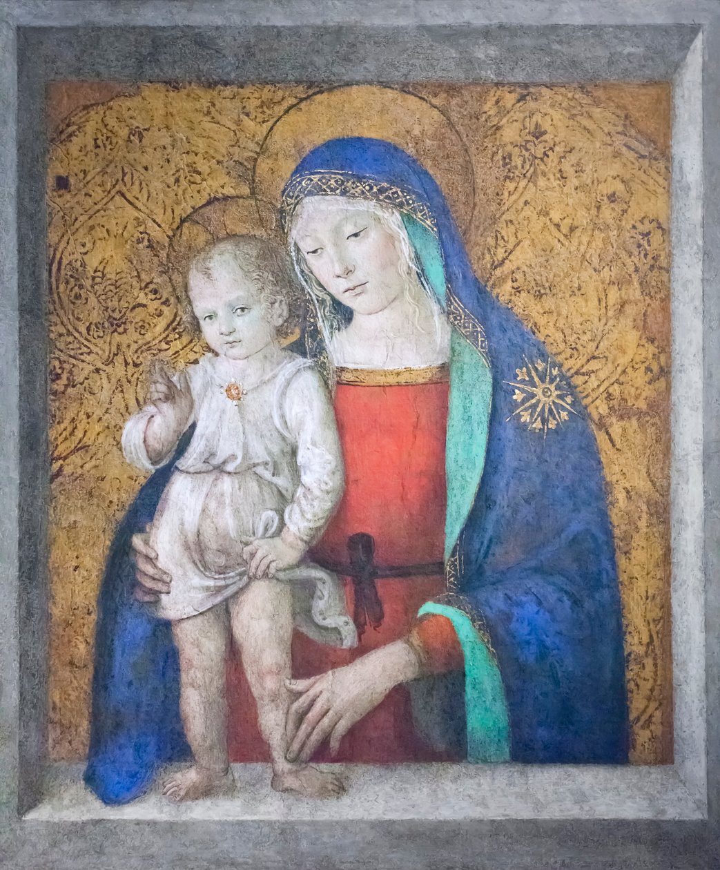 Madonna del Sill, 1498 körül (olaj, panel) alkotó: Bernardino di Betto Pinturicchio