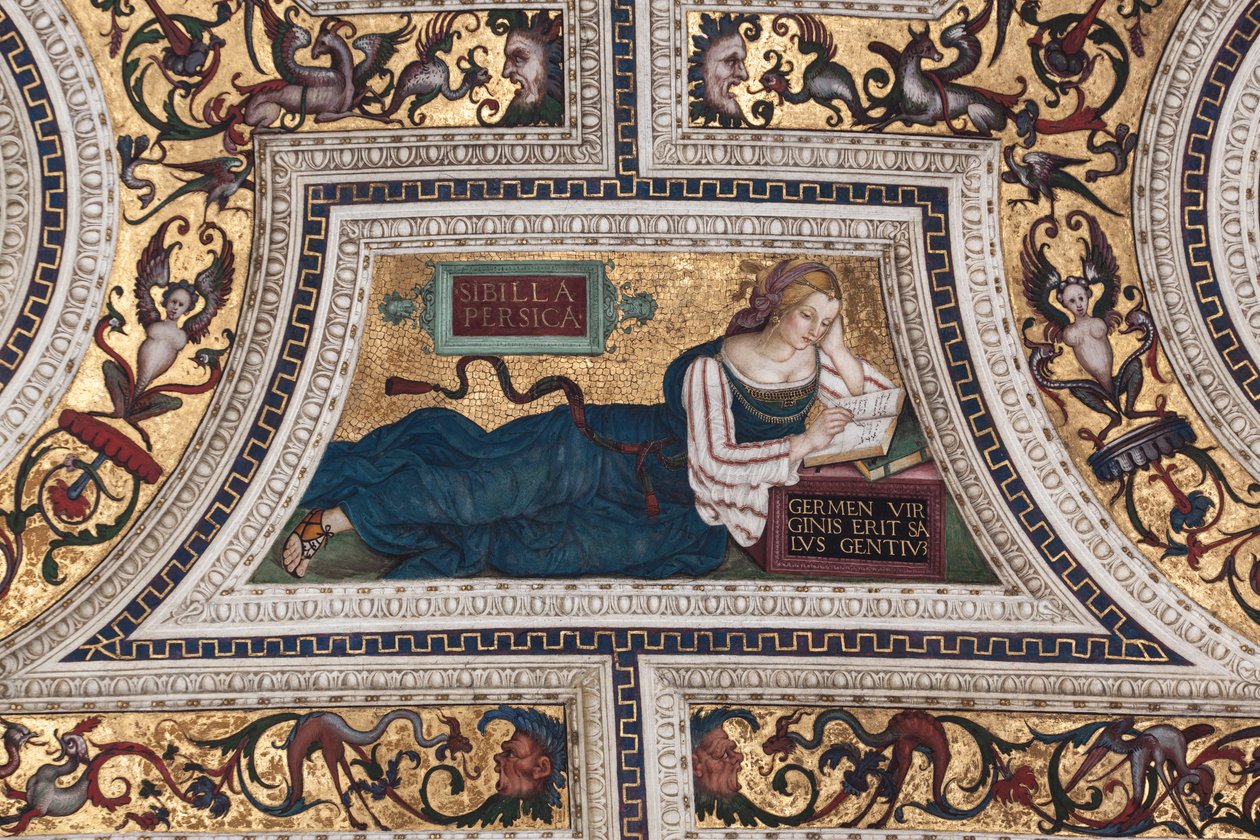 Perzsa Szibilla, a Szibilla részlete (freskó alkotó: Bernardino di Betto Pinturicchio