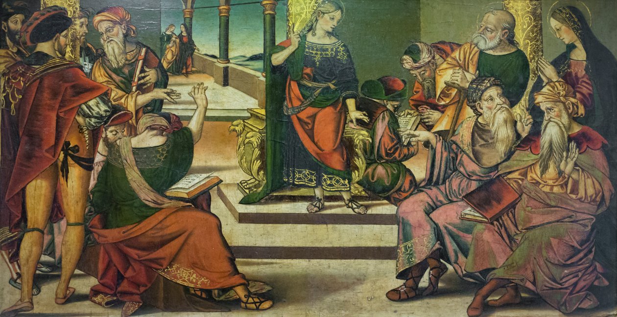 Krisztus az orvosok között alkotó: Bernardino di Mariotto