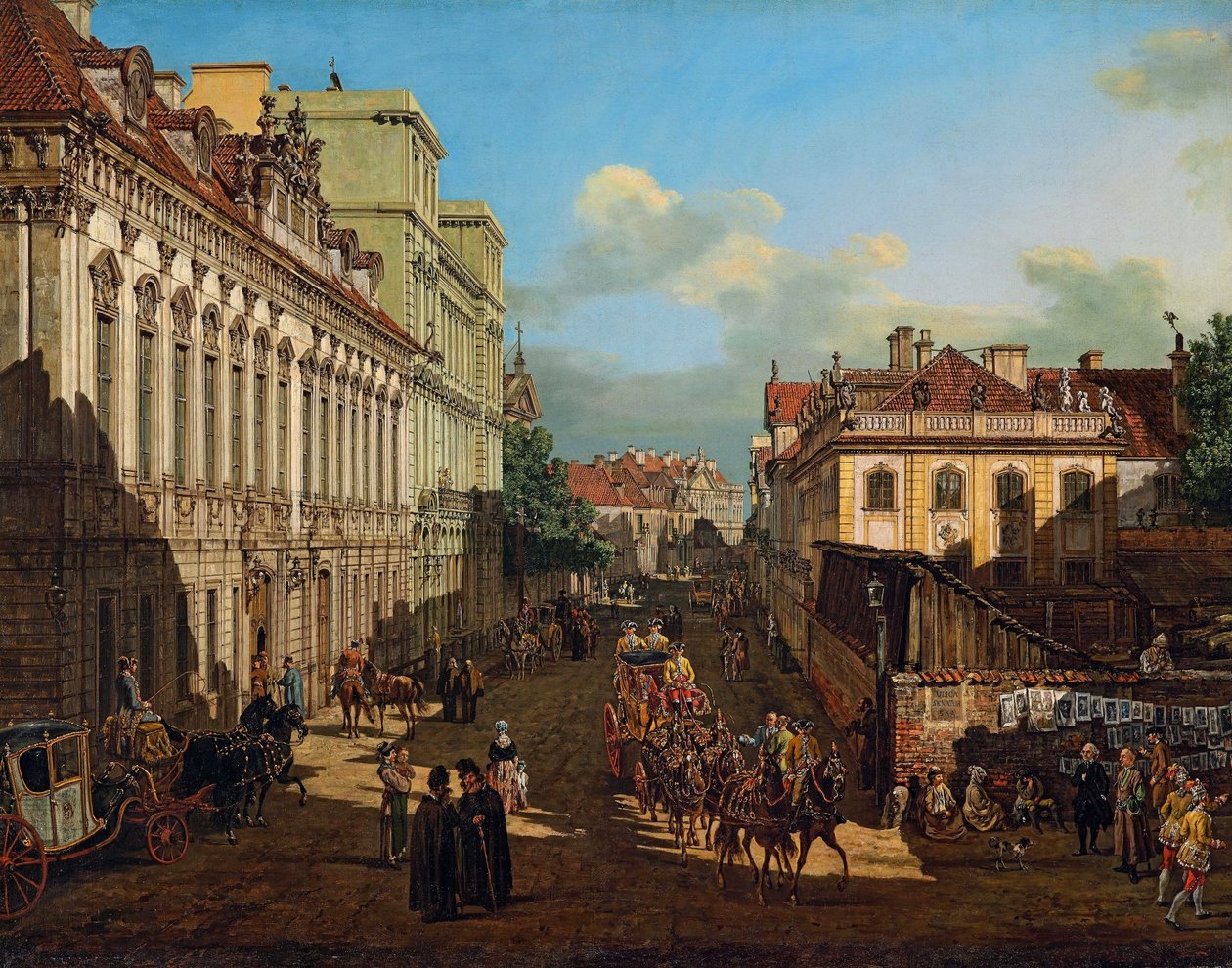 Miodowa utca Varsóban alkotó: Bernardo Bellotto