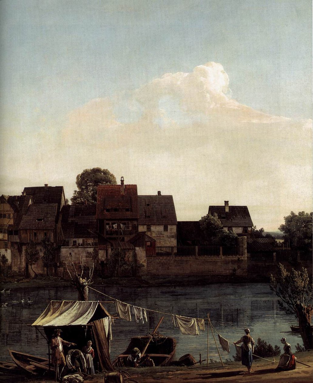 Pirna Látva a kikötővárosból alkotó: Bernardo Bellotto
