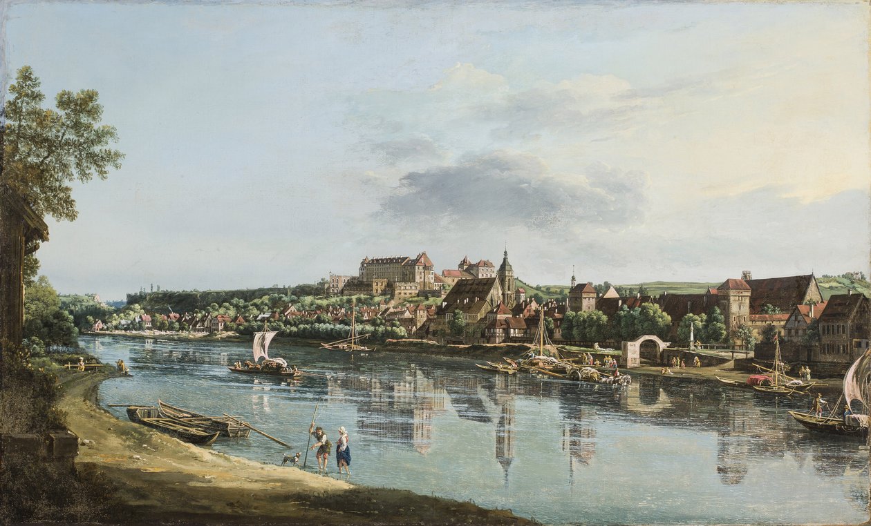 Pirna az Elbán, 1756 körül alkotó: Bernardo Bellotto