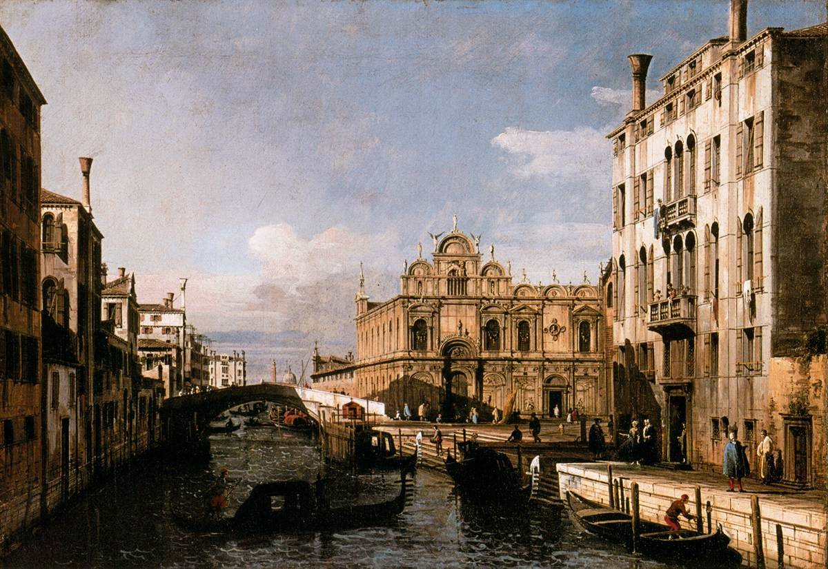 Rio dei Mendicanti és a Scuola di San Marco alkotó: Bernardo Bellotto