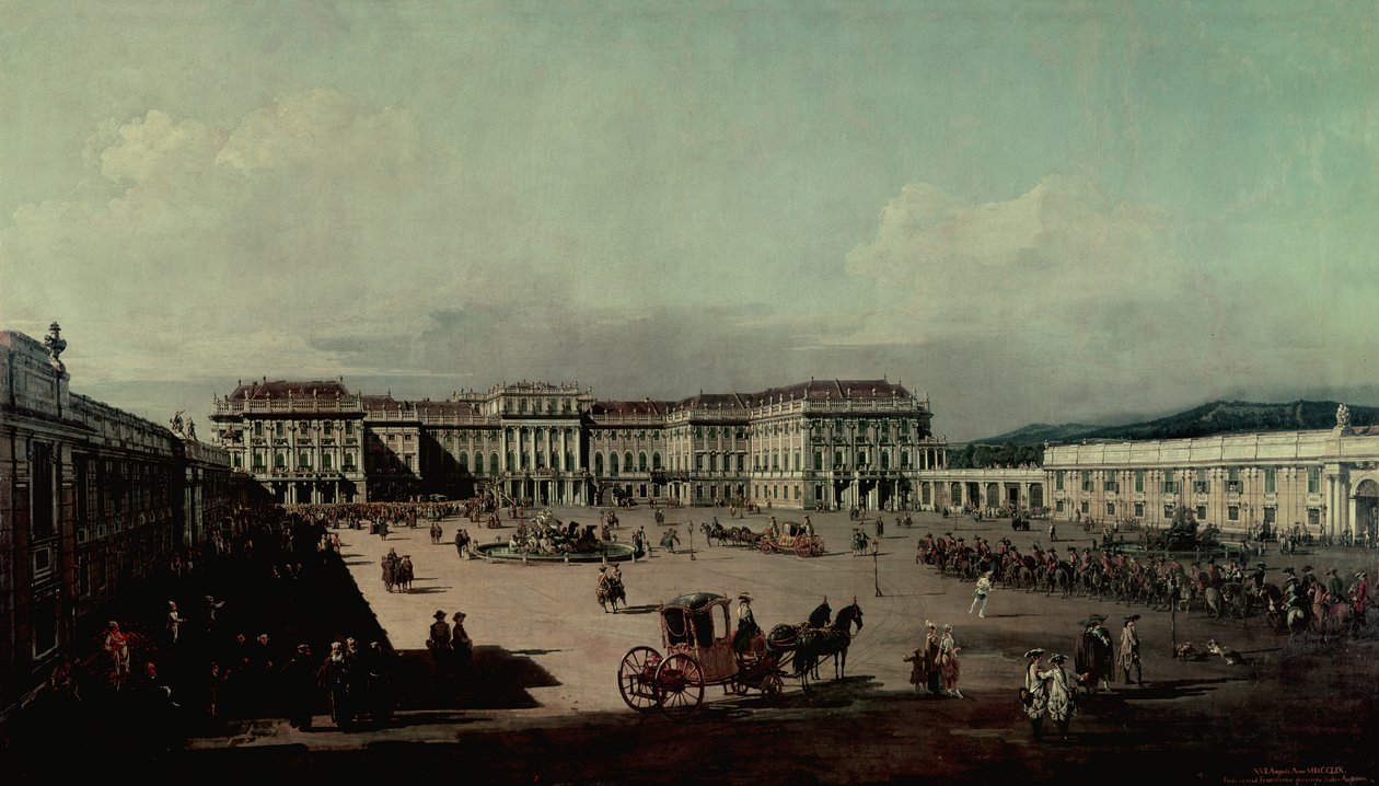 Schloss Schonbrunn, 1759-60 alkotó: Bernardo Bellotto