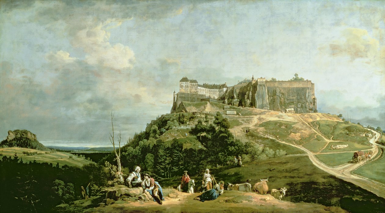 Konigstein erődje, 18. század alkotó: Bernardo Bellotto