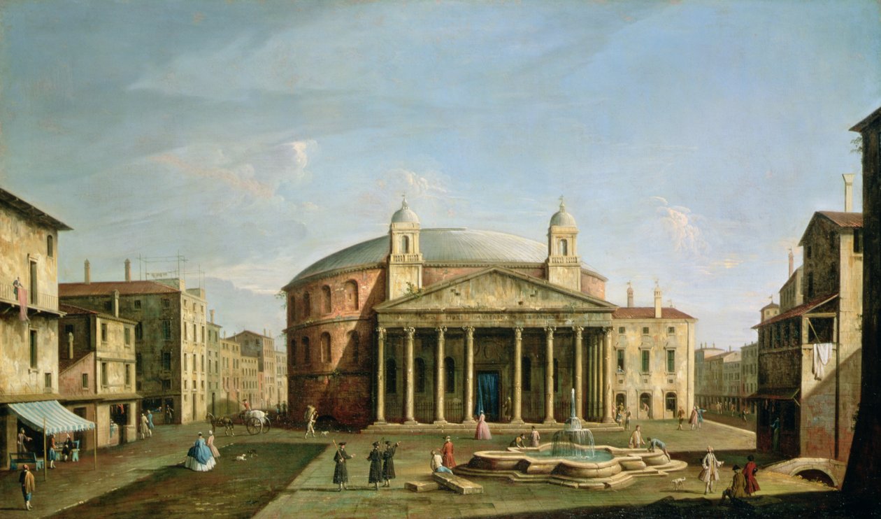 Pantheon Rómában alkotó: Bernardo Bellotto