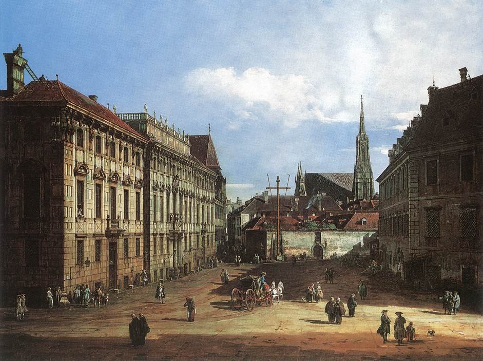 Bécs, a Lobkowitzplatz alkotó: Bernardo Bellotto