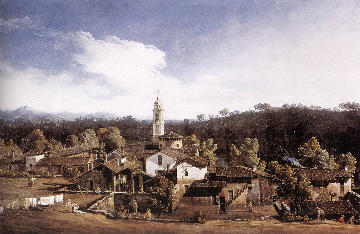 Kilátás a Gazzadára Varese közelében alkotó: Bernardo Bellotto