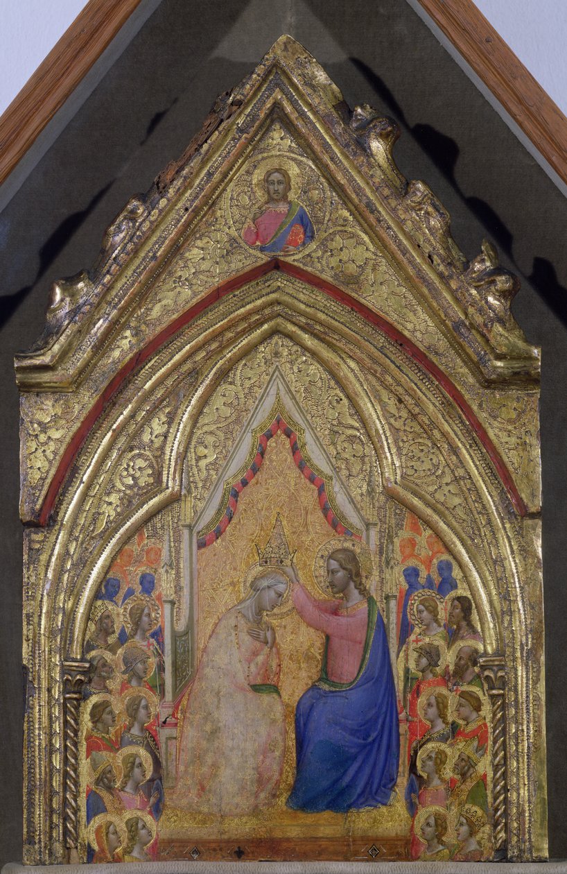 A Szűz koronázása (tempera a panelen) alkotó: Bernardo Daddi