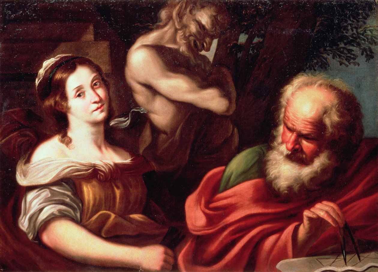 A matematika allegóriája alkotó: Bernardo Strozzi