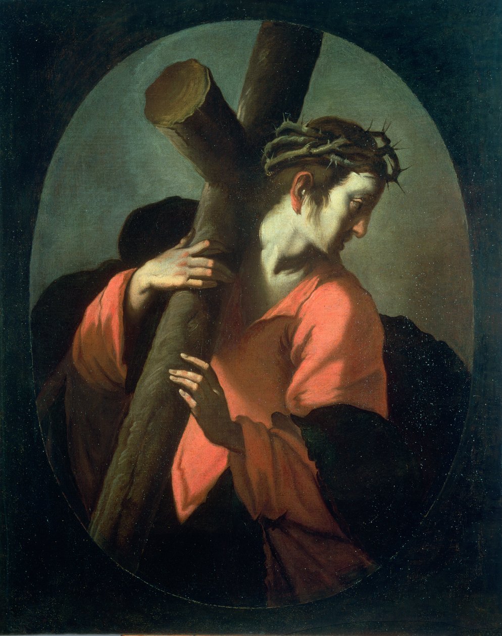 Keresztet vivő Krisztus, 1608-09 körül alkotó: Bernardo Strozzi