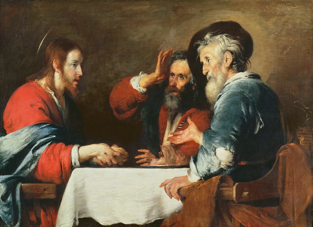 Vacsora Emmausban alkotó: Bernardo Strozzi