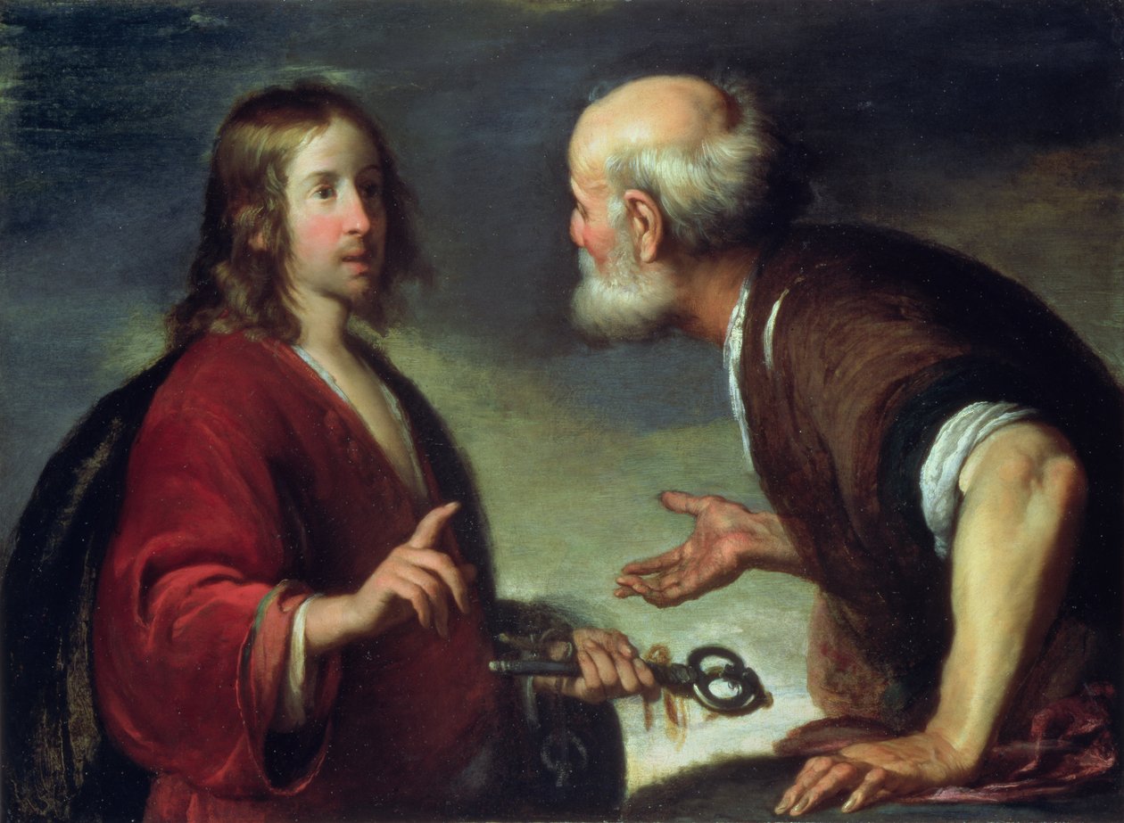 A kulcsok átadása Szent Péternek alkotó: Bernardo Strozzi