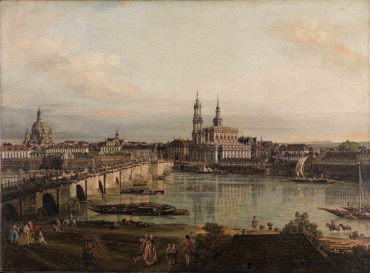 Kilátás Drezdára alkotó: Bernardo Bellotto