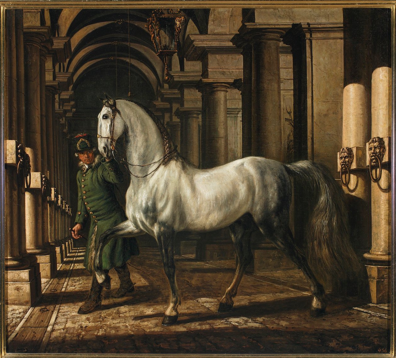 Lovászfiú, aki egy lovat vezet alkotó: Bernardo Bellotto