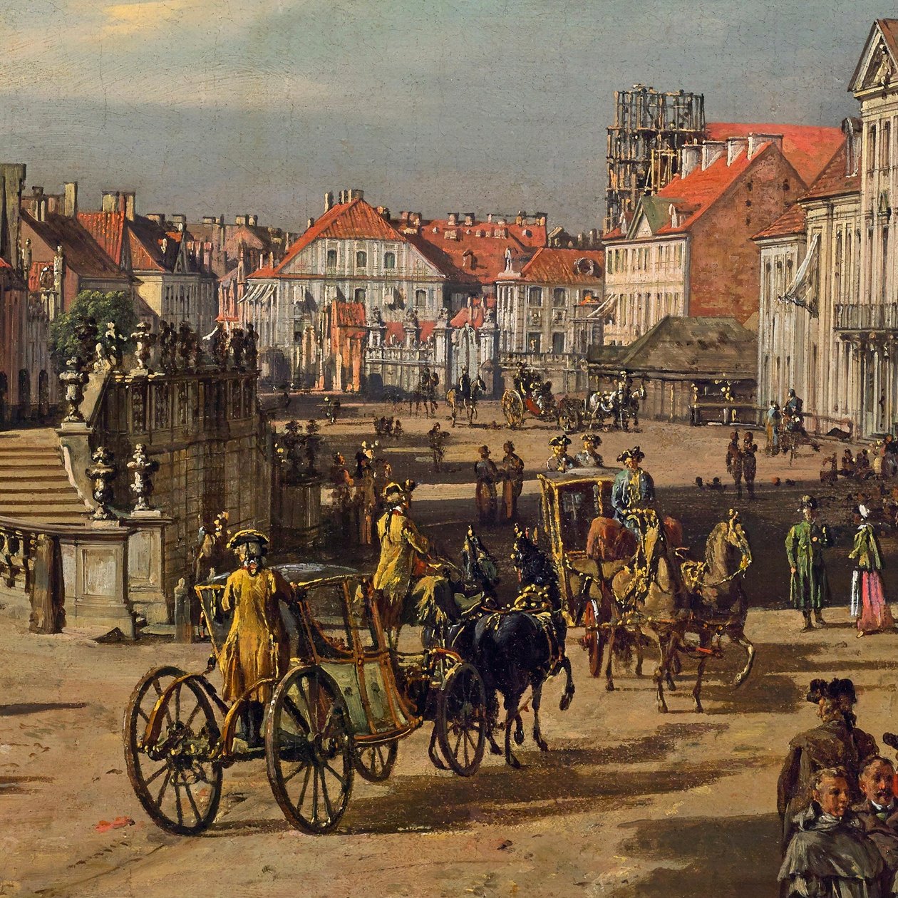 Varsói Szent Kereszt-templom (részlet) alkotó: Bernardo Bellotto