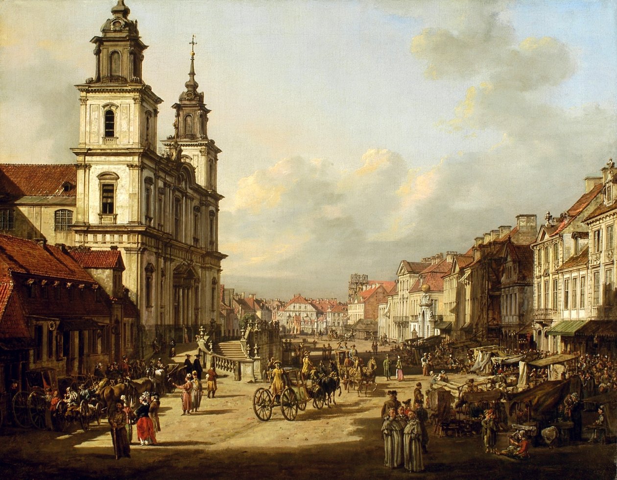 Szent Kereszt templom Varsóban. alkotó: Bernardo Bellotto