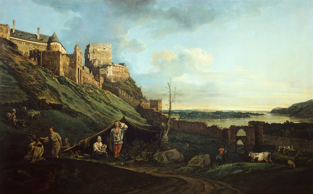 Devin-kastély, Bernardo Bellotto, Canaletto néven ismert (1721-1780) alkotó: Bernardo Bellotto