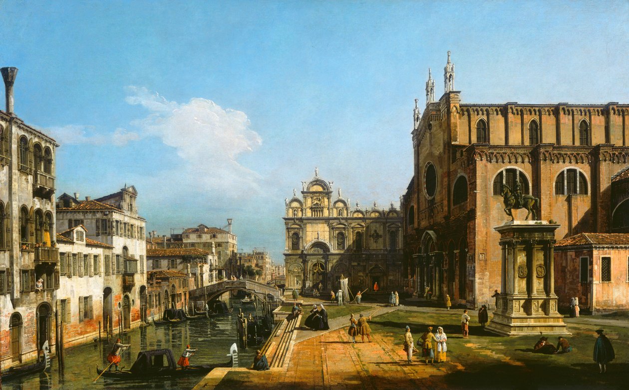 A Campo di SS. Giovanni e Paolo, Velence alkotó: Bernardo Bellotto