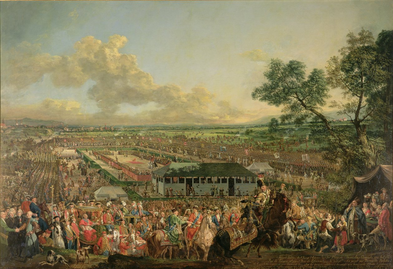 Stanislaus Augustus király megválasztása (1764-95) alkotó: Bernardo Bellotto