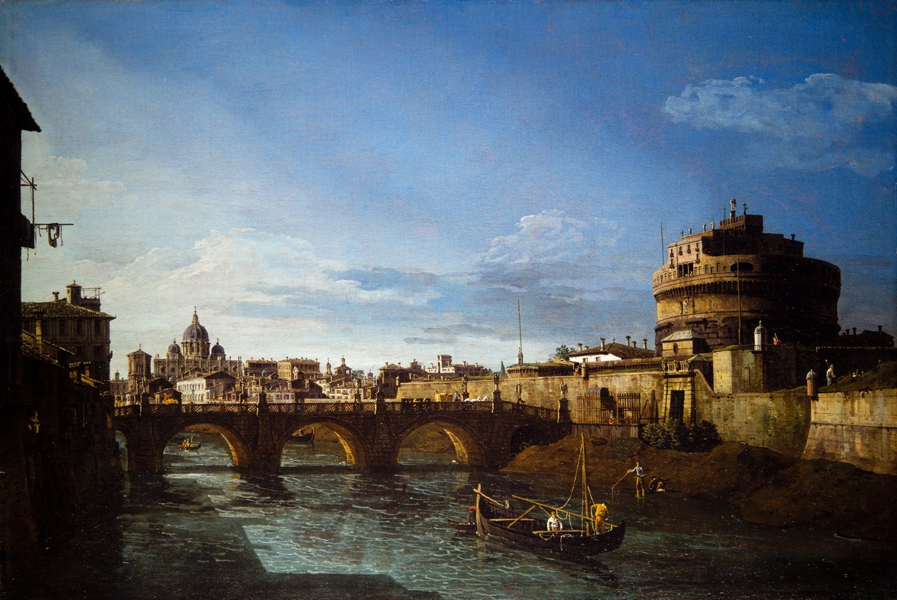 Két nézet Rómáról alkotó: Bernardo Bellotto