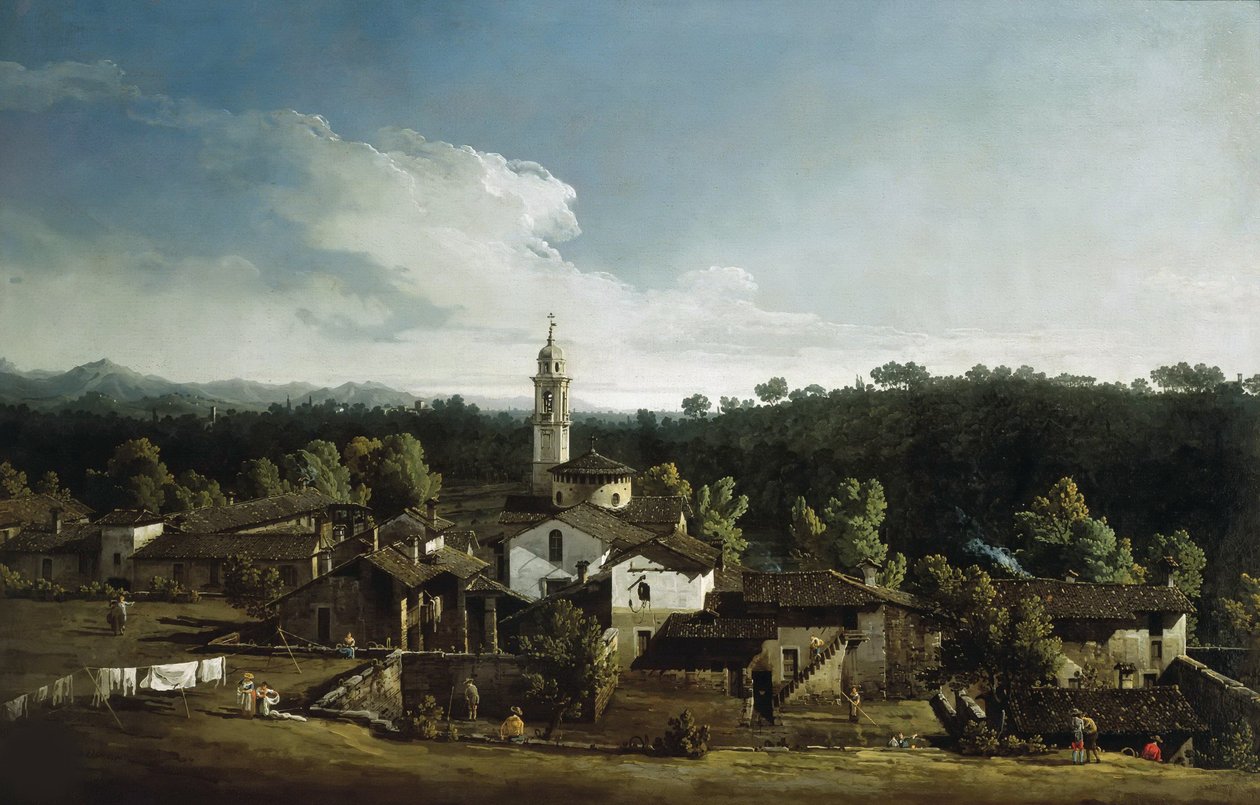 Gazzada látképe, 1744. alkotó: Bernardo Bellotto