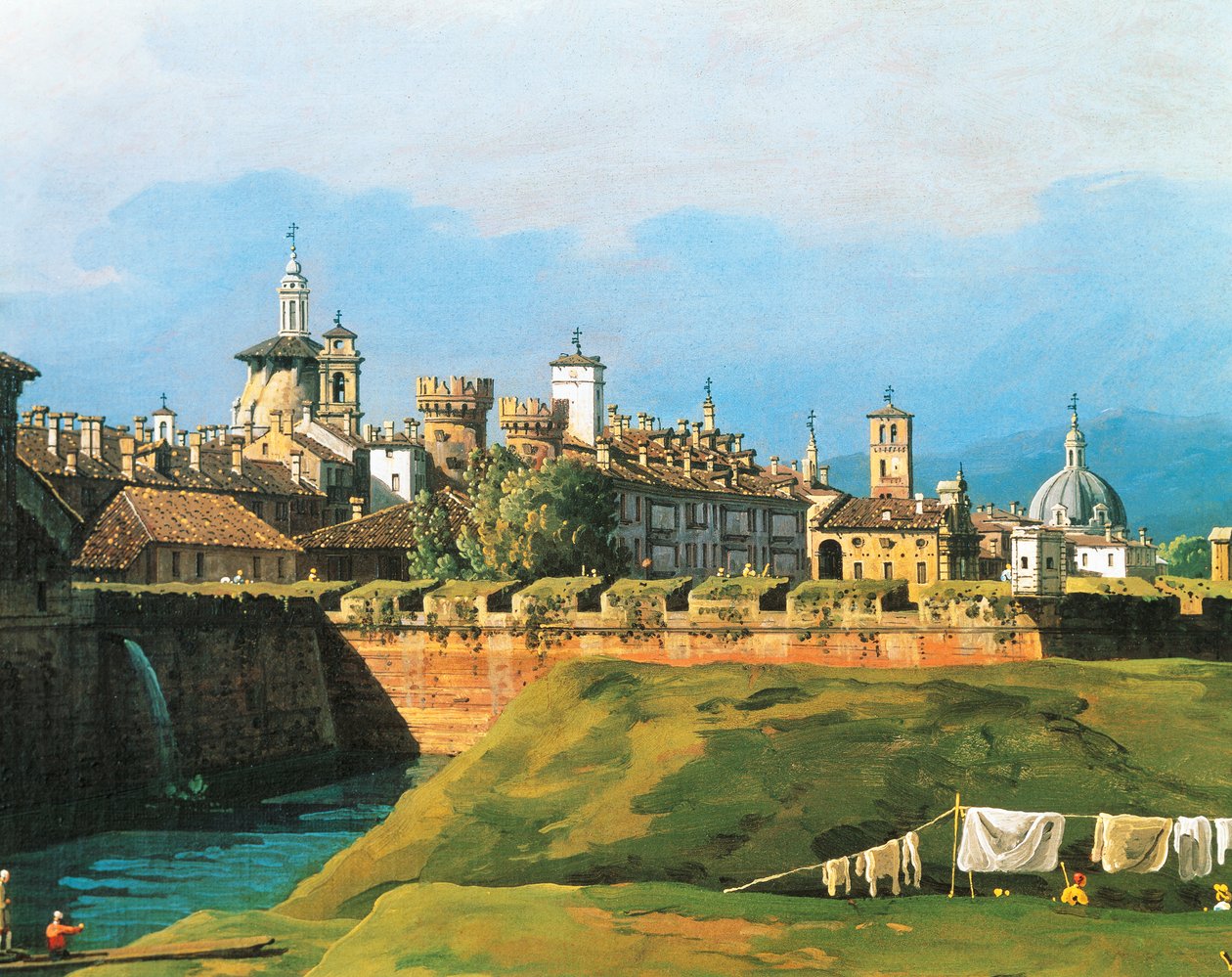 Kilátás Torinóra a Királyi Kert oldaláról alkotó: Bernardo Bellotto
