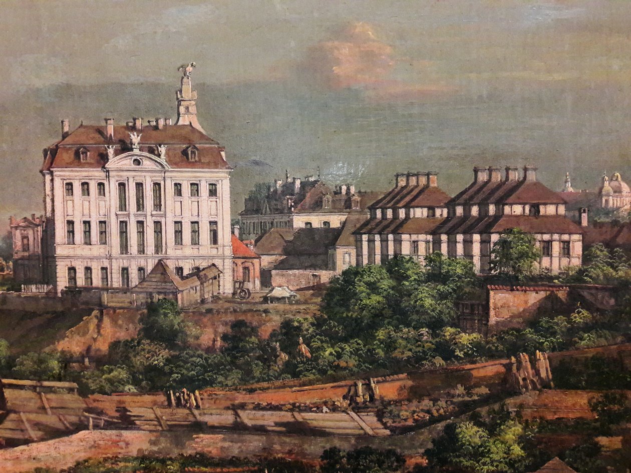 Kilátás Varsóból a királyi kastélyból (részlet) alkotó: Bernardo Bellotto
