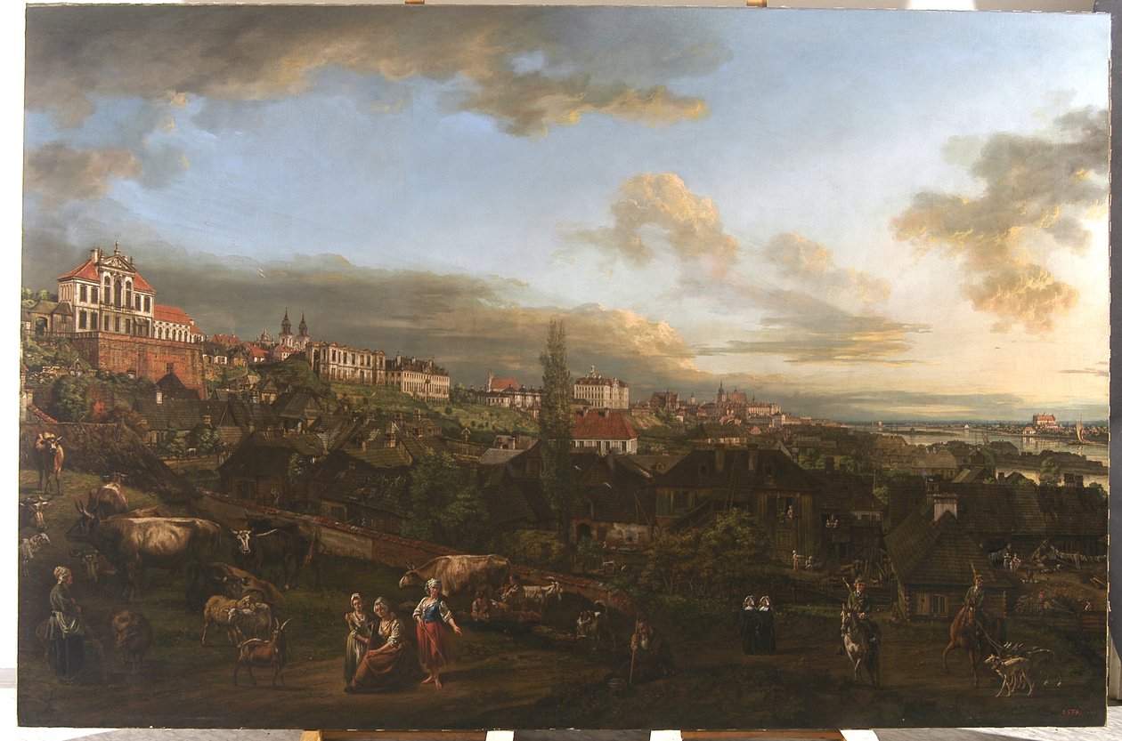 Varsó látképe az Ordynacki-palotával, 1772 alkotó: Bernardo Bellotto