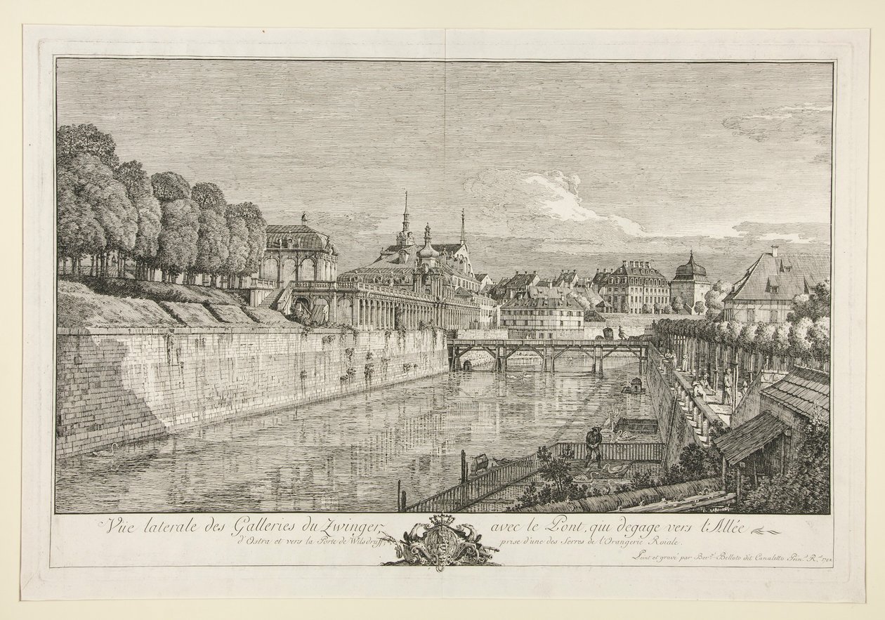 Kilátás a Zwingerre, Drezda alkotó: Bernardo Bellotto