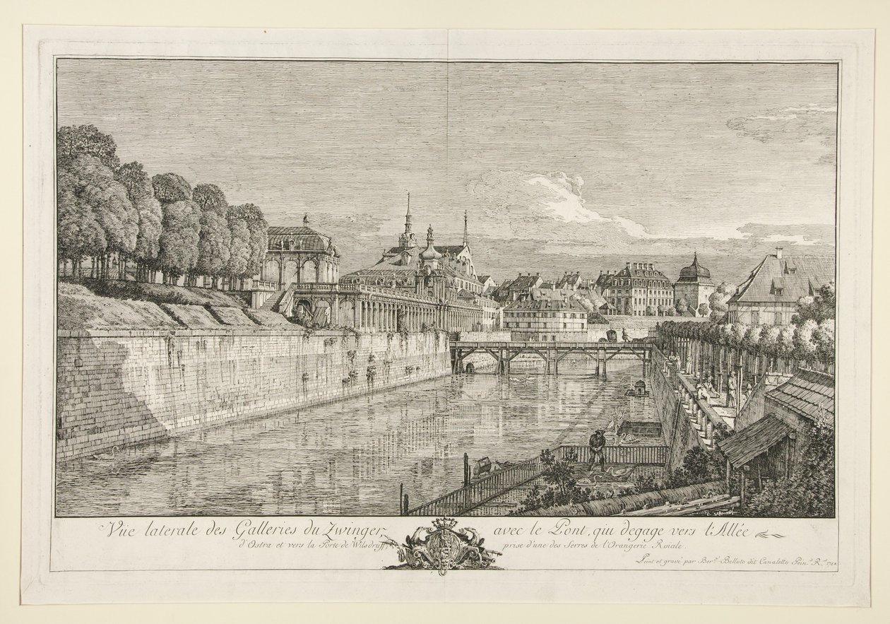Kilátás a drezdai Zwingerre alkotó: Bernardo Bellotto