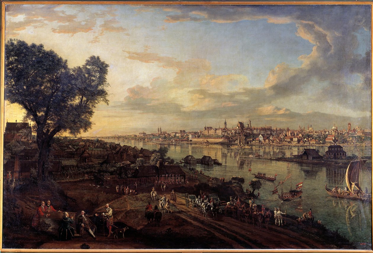 Varsó kilátása Prága külvárosából Bernardo Bellotto (1720-1780) festménye alkotó: Bernardo Bellotto