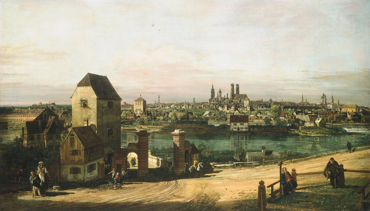 Kilátás Münchenre alkotó: Bernardo Bellotto and Workshop