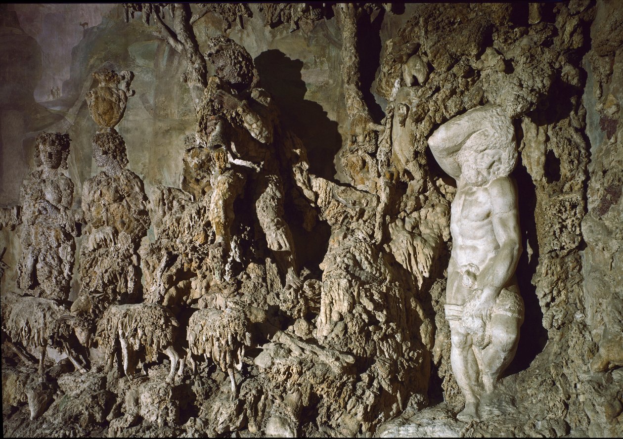 A Boboli-barlang belső képe. Részlet. 1583-1588 alkotó: Bernardo Buontalenti