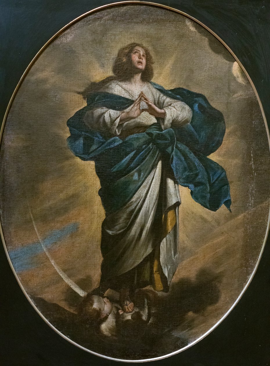 Szeplőtelen fogantatás, Bernardo Cavallino után (olaj, vászon) alkotó: Bernardo Cavallino