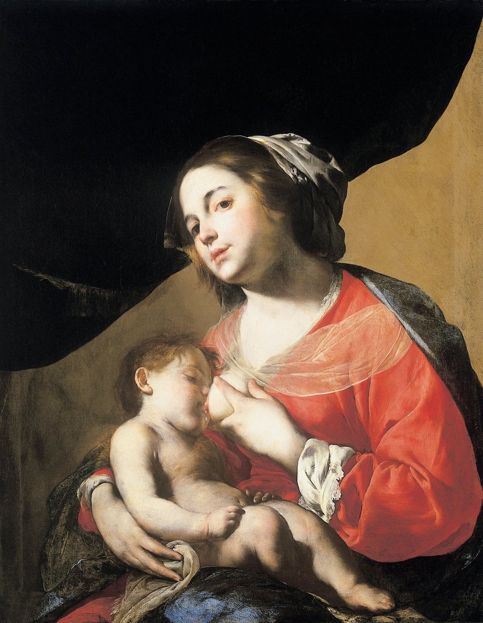 A szoptató Madonna / A szoptató Madonna alkotó: Bernardo Cavallino