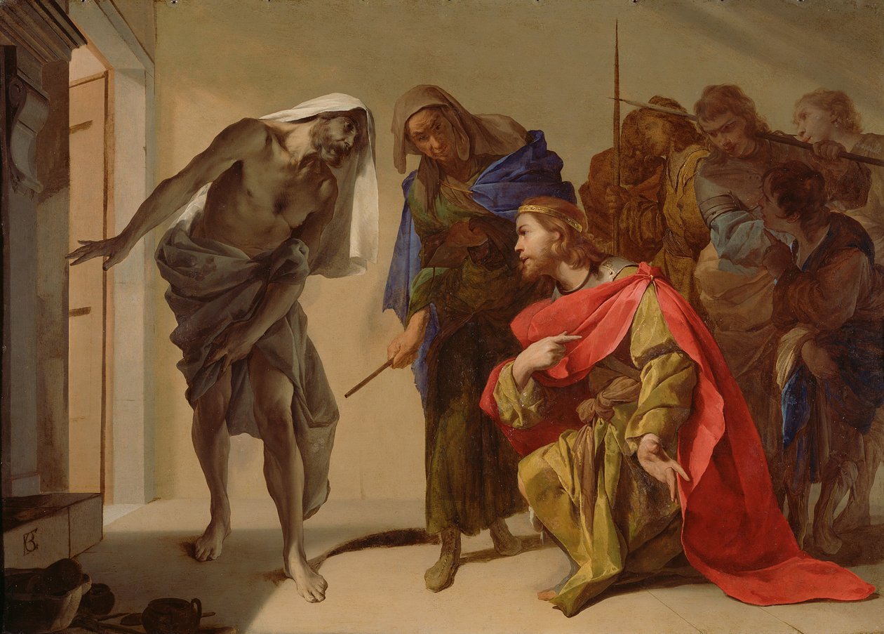 Saul által megidézett Sámuel árnyéka, c. 1655 alkotó: Bernardo Cavallino