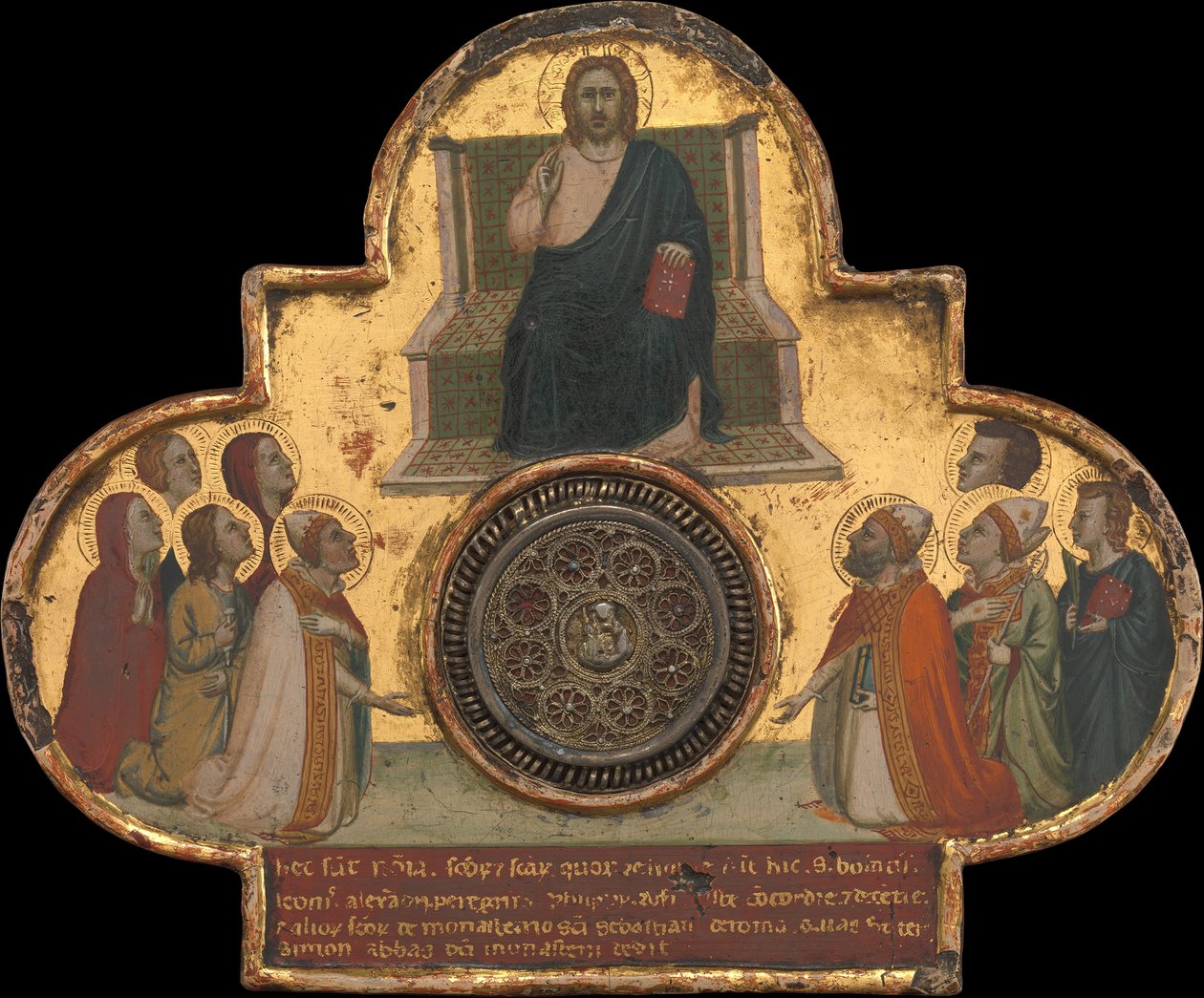 A szentekkel trónoló Krisztus, kb. 1325. alkotó: Bernardo Daddi