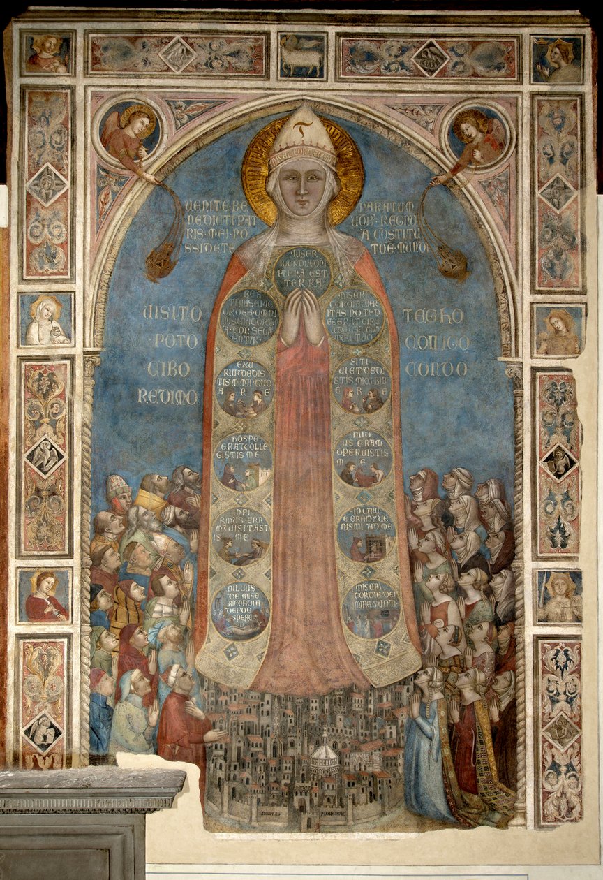 Madone de la Misericorde – Irgalmas Madonna (Az Irgalmas Madonna) Daddi, Bernardo (1290-1350) alkotó: Bernardo Daddi