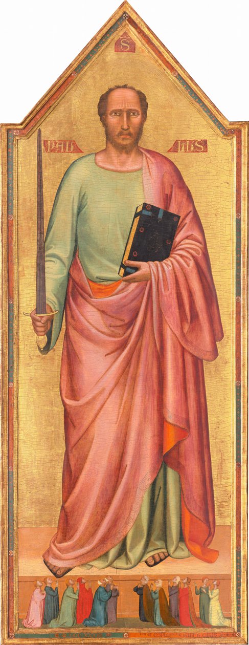 Szent Pál és a hívők csoportja, 1333. alkotó: Bernardo Daddi