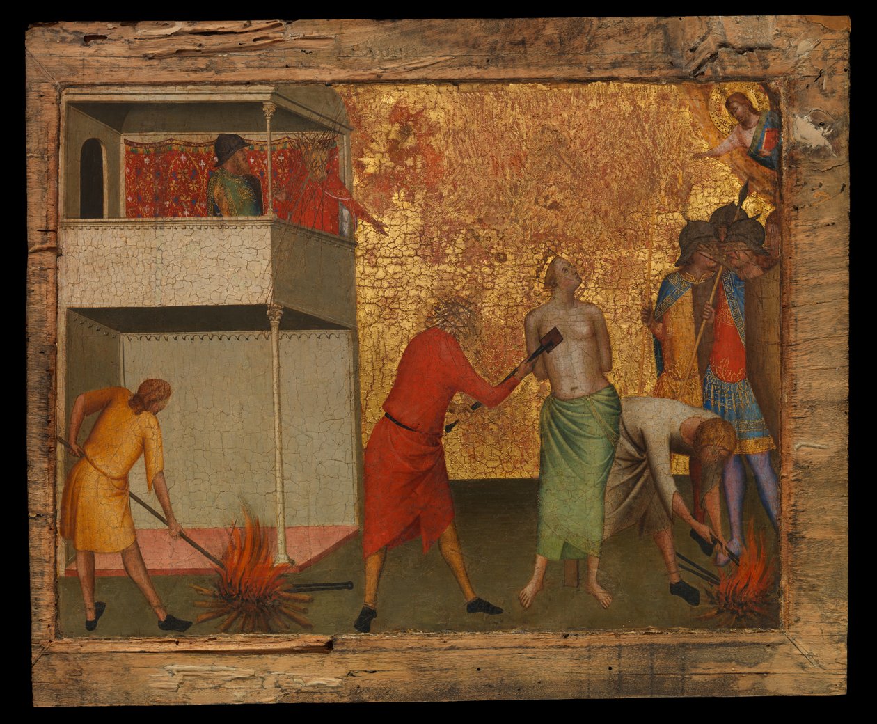 Vörösen forró vasalókkal megkínzott Szent Reparata, 1327-48 körül (tempera fán) alkotó: Bernardo Daddi