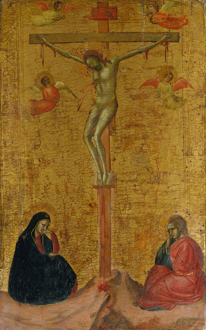 A keresztre feszítés, kb. 1325-30. alkotó: Bernardo Daddi