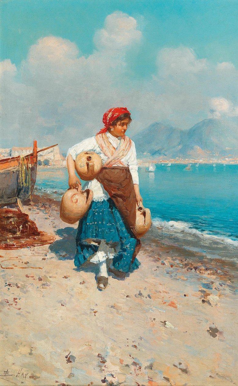 A nápolyi tengerparton alkotó: Bernardo Hay